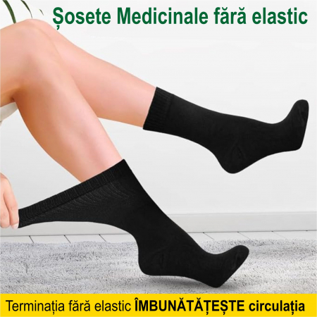 Set 5 perechi de sosete medicinale fara elastic - 2 marimi (culori inchise) [1]