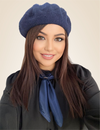 BERETE si SETURI - Set elegant BERETA + ESARFA (BLEUMARIN)