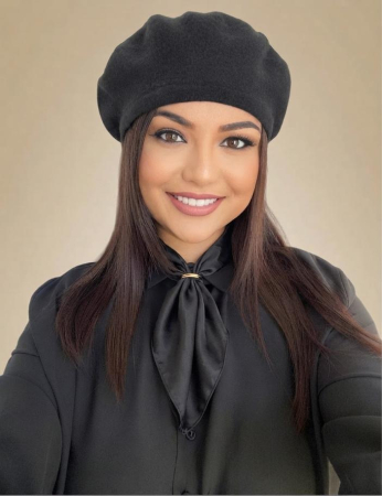 BERETE si SETURI - Set elegant BERETA + ESARFA (NEGRU)