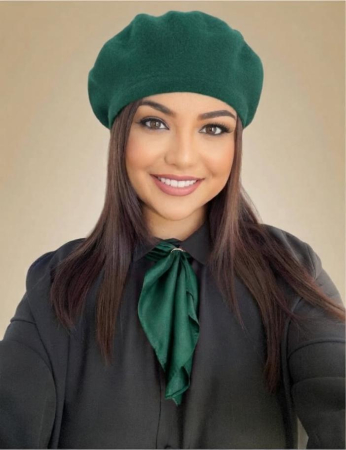BERETE si SETURI - Set elegant BERETA + ESARFA (VERDE smarald)