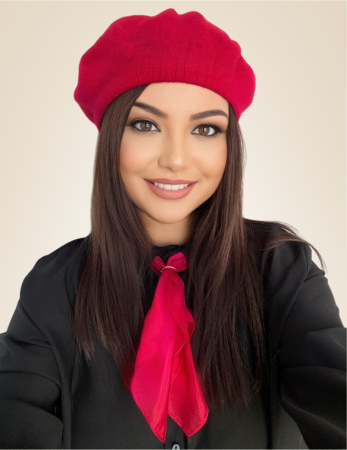 BERETE si SETURI - Set elegant BERETA + ESARFA (ROSU)