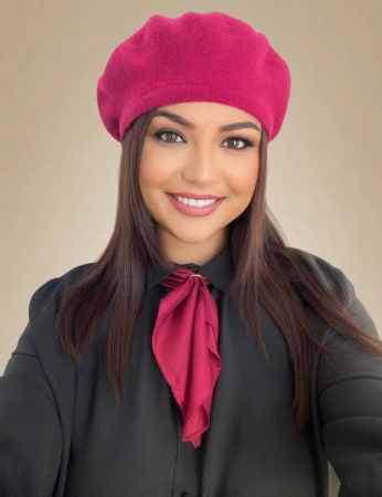 BERETE si SETURI - Set elegant BERETA + ESARFA (ROZ fucsia)