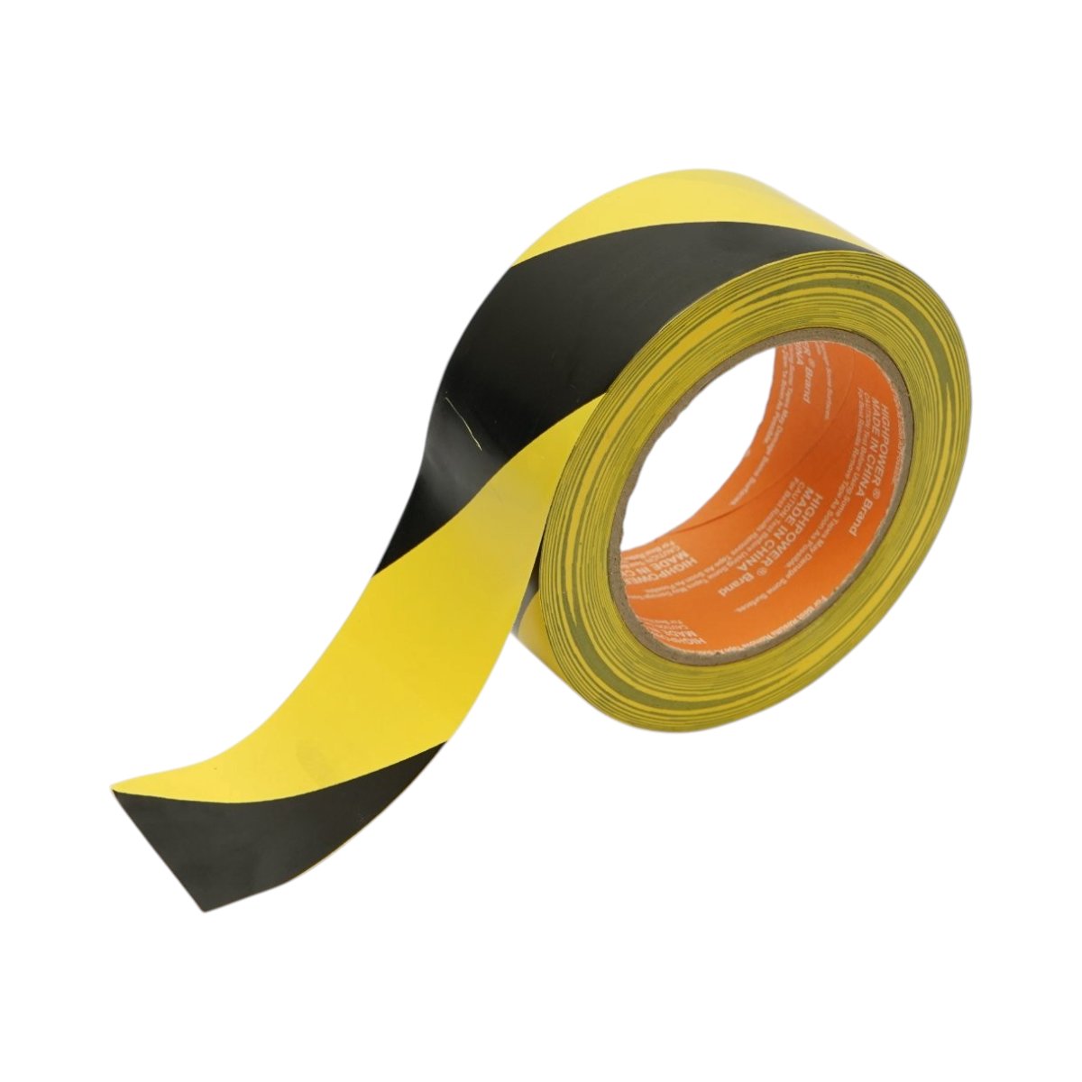 Banda adeziva de avertizare si marcare podea PVC galben-negru 48mm x 33m HighPower [3]