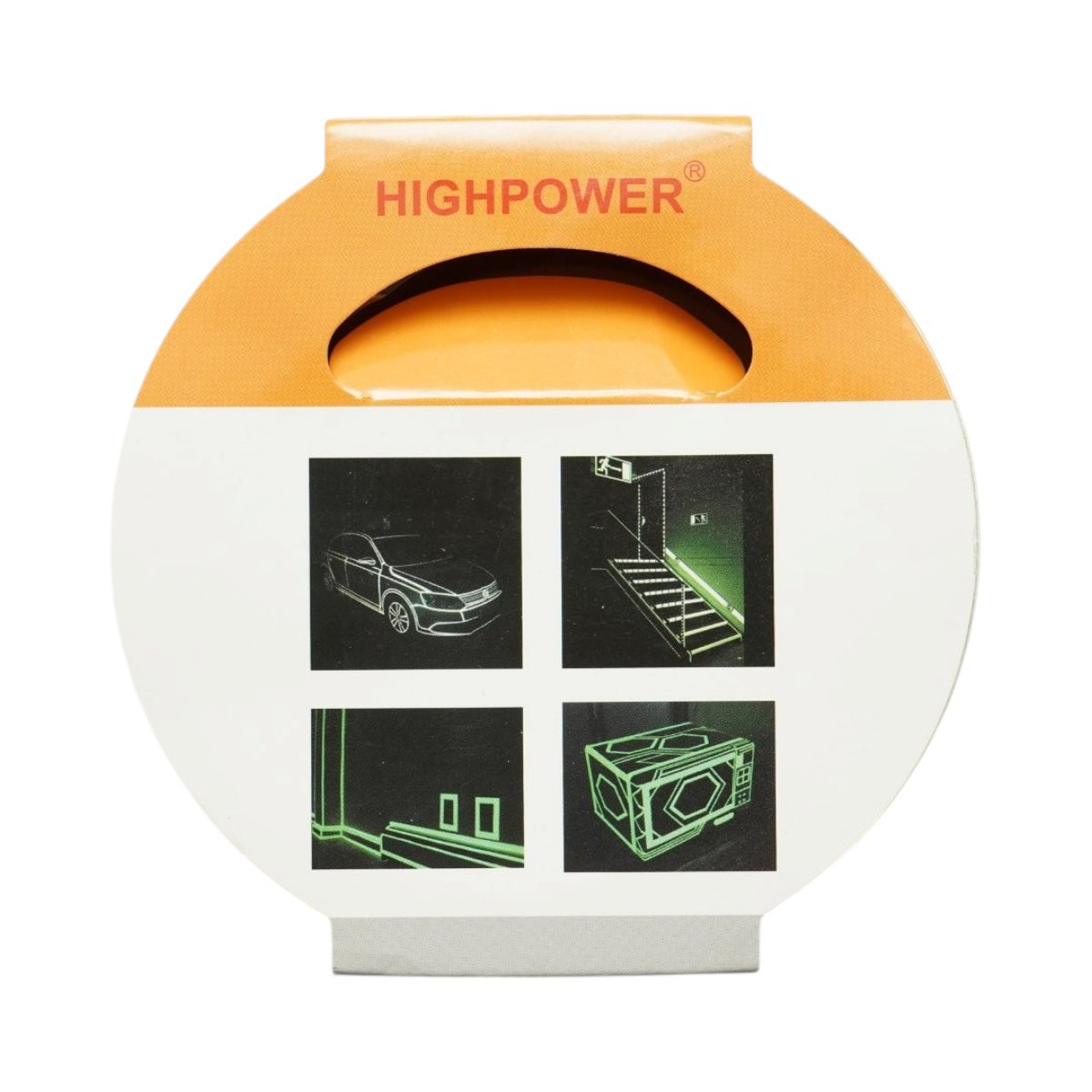 Banda adeziva fosforescenta verde 48mm x 50m HighPower [5]