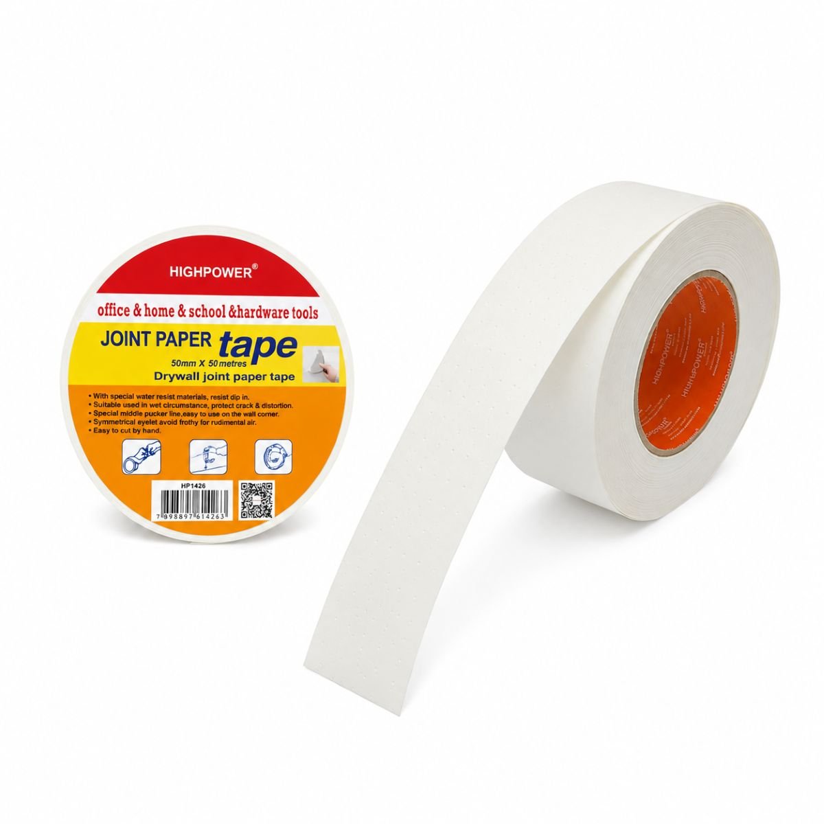 Banda hartie armare rosturi rigips 50mm x 50m HighPower [4]
