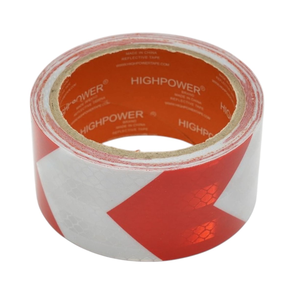 Banda reflectorizanta rosu-alb cu sageata autoadeziva 50mm x 5m HighPower [2]