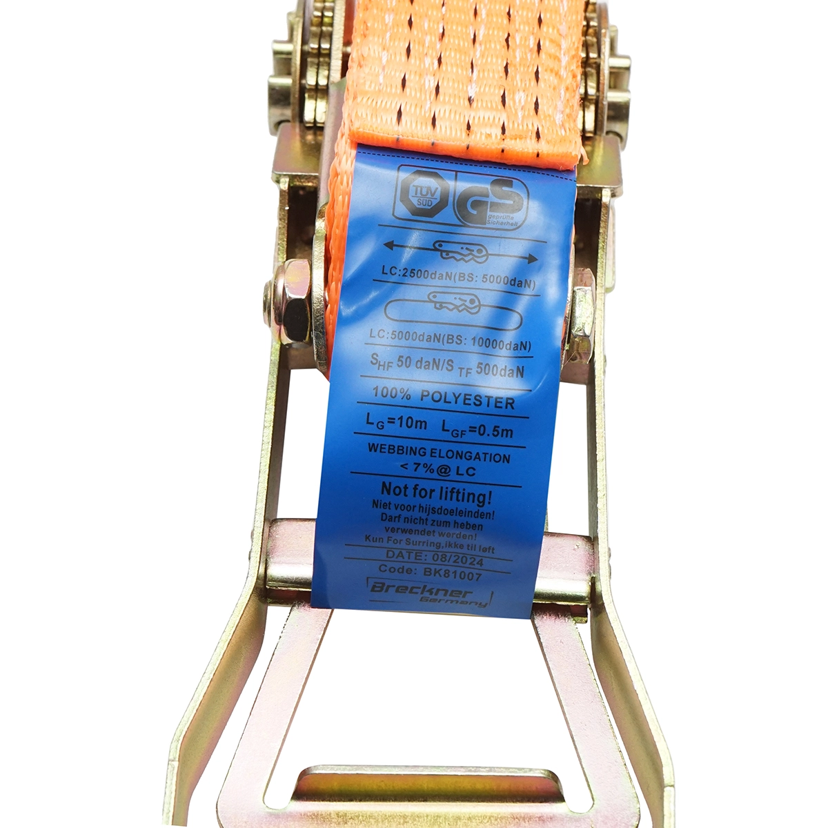 Chinga ancorare marfa 10mx50mm 5T (clichet dublu ERGO) Breckner Germany [3]