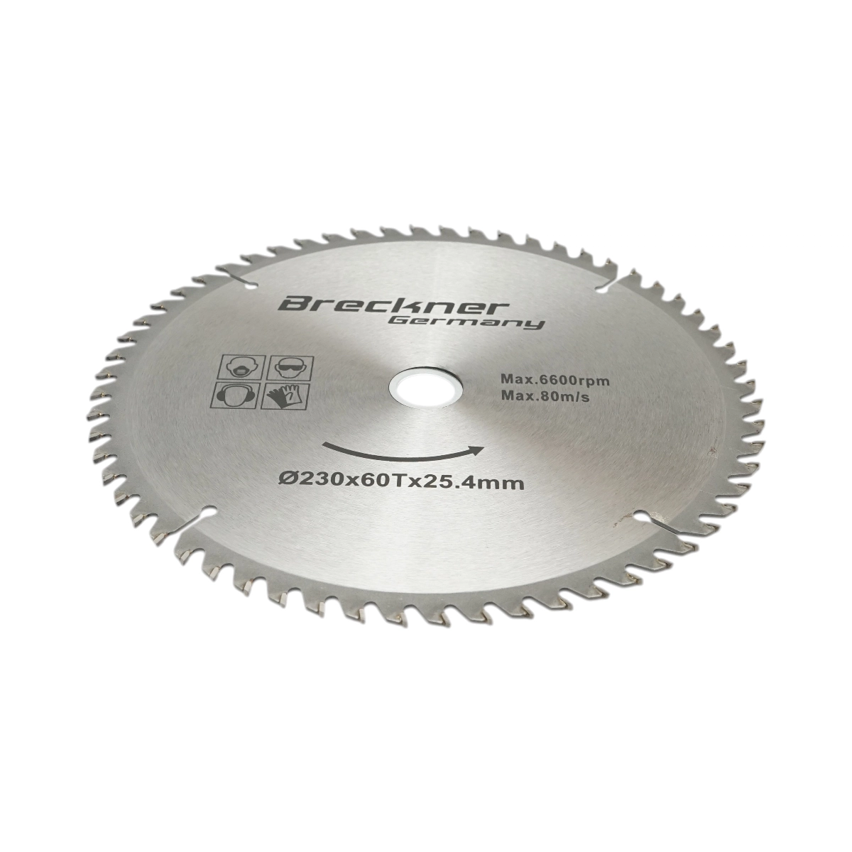 Disc circular vidia pentru lemn 230x25.4mm, 60 dinti, turatie maxima 6600rpm Breckner Germany [2]