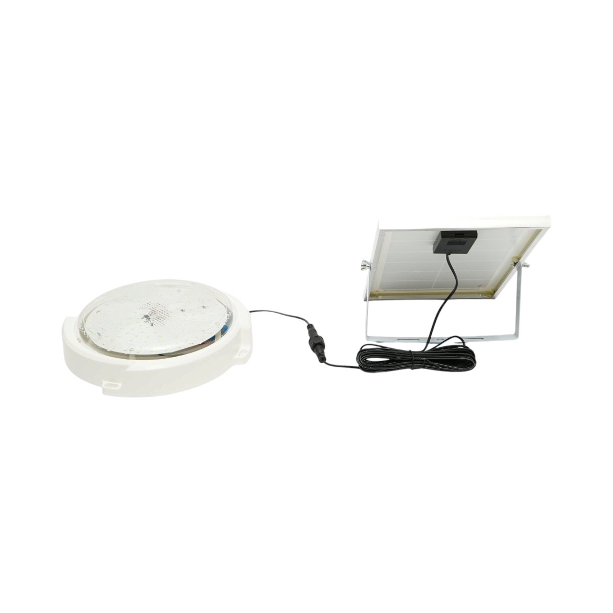 Plafoniera solara LED 150W, 6500K cu panou solar 6W, baterie LiFePO4 3600mAh, senzor miscare si telecomanda IP65 Breckner Germany [5]