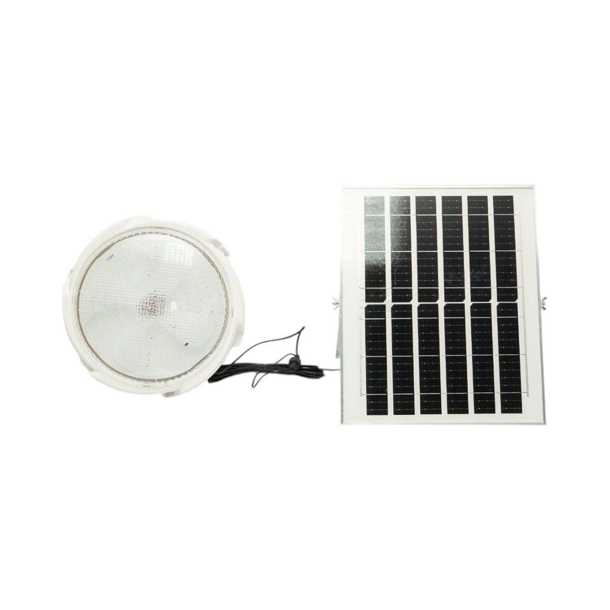 Plafoniera solara LED 200W, 6500K cu panou solar 12W, baterie LiFePO4 5400mAh, senzor miscare si telecomanda IP65 Breckner Germany [2]