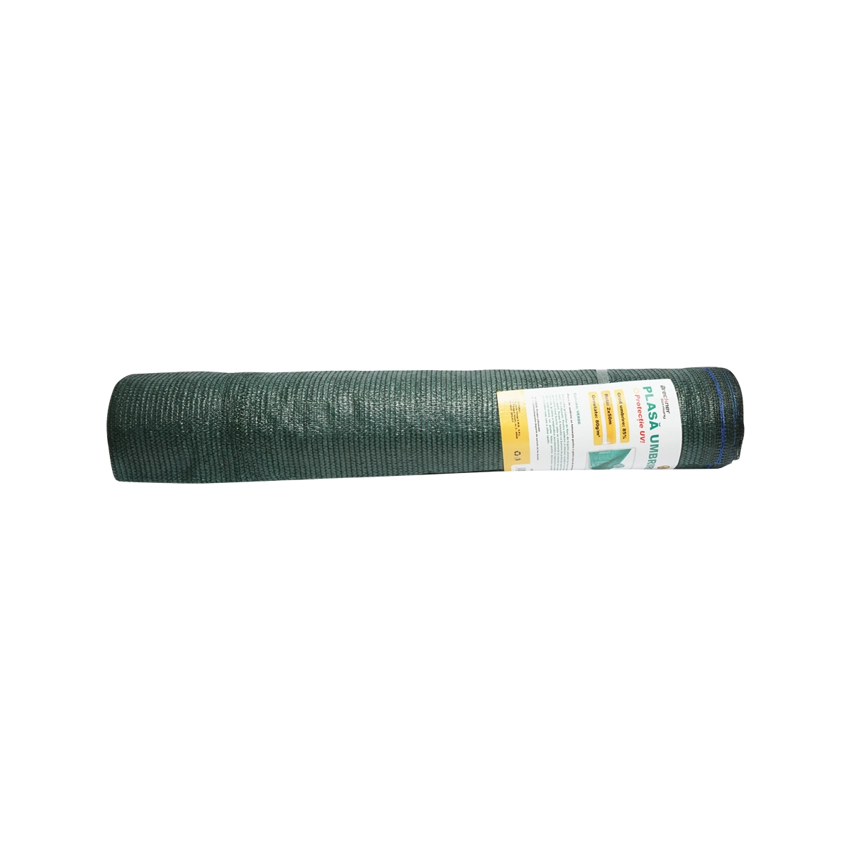 Plasa umbrire 85% latime 2M si lungime 50M verde din polietilena cu protectie UV [3]