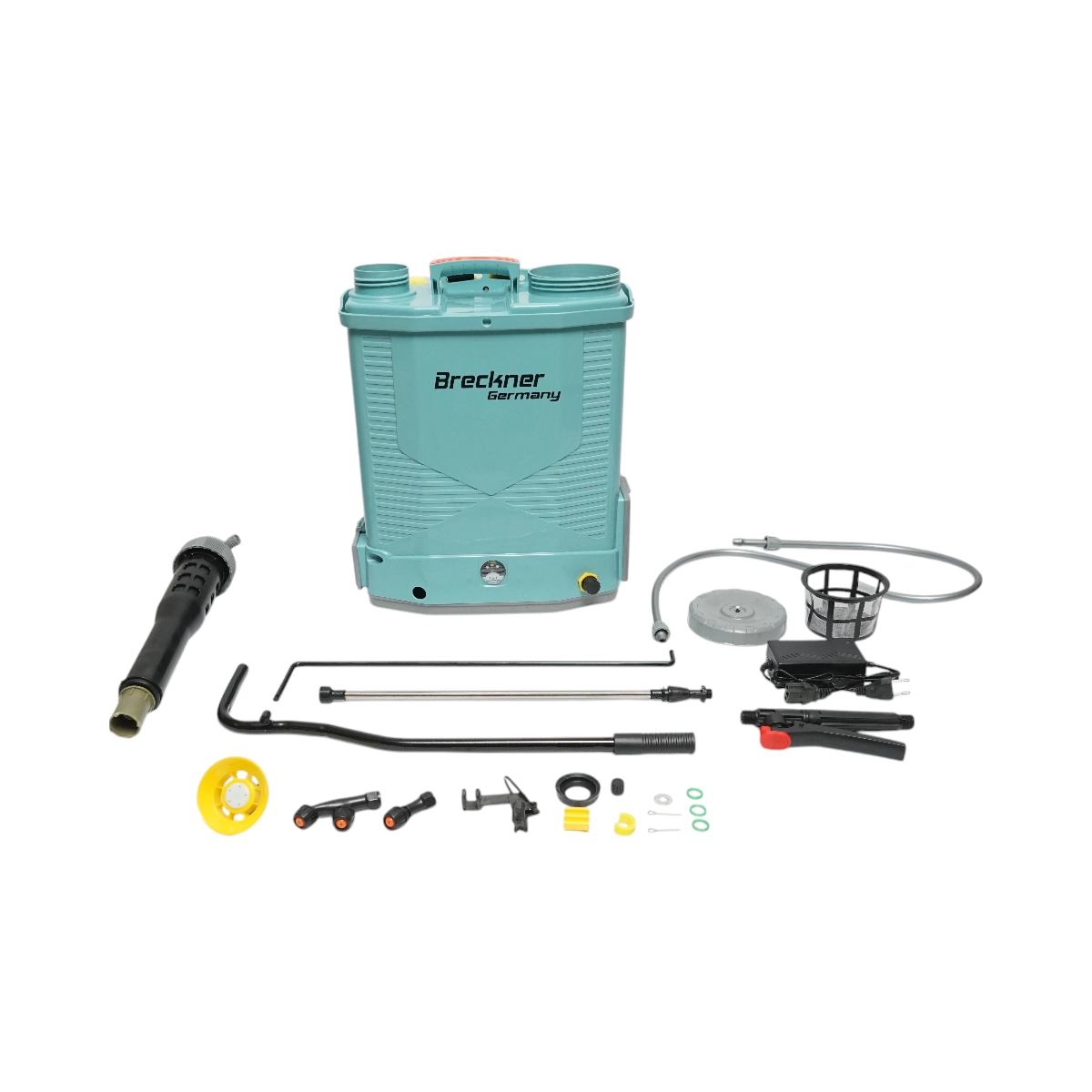 Pompa de stropit vermorel 2 in 1 manuala si electrica, rezervor 18L, baterie 12V 8Ah, debit 3.1 L/min Breckner Germany [2]