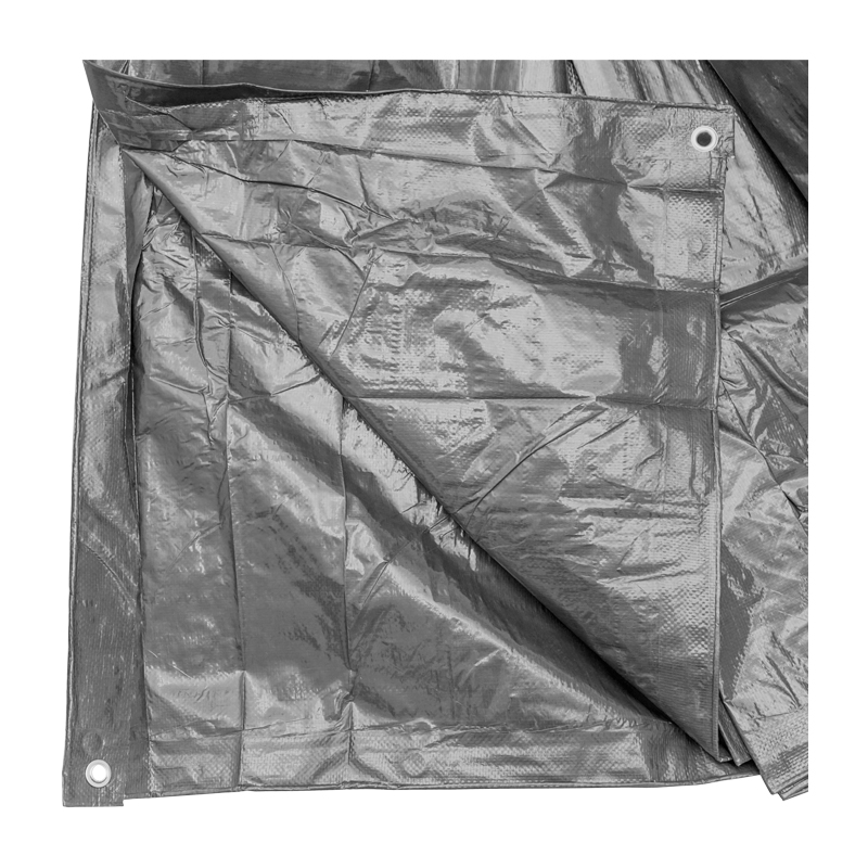 Prelata cu ochiuri de prindere 160g/m2 gri 10x25m Breckner Germany [2]
