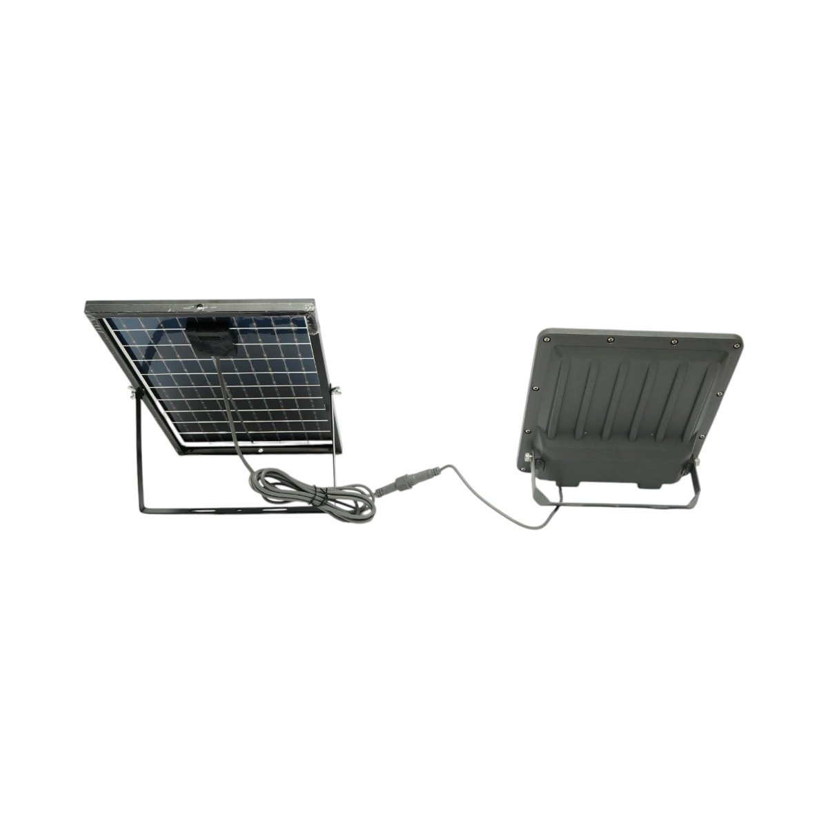 Proiector LED 200W, 6500K, cu panou solar bifacial 20W, baterie LiFePO4 10000mAh si telecomanda, IP66 Breckner Germany [3]