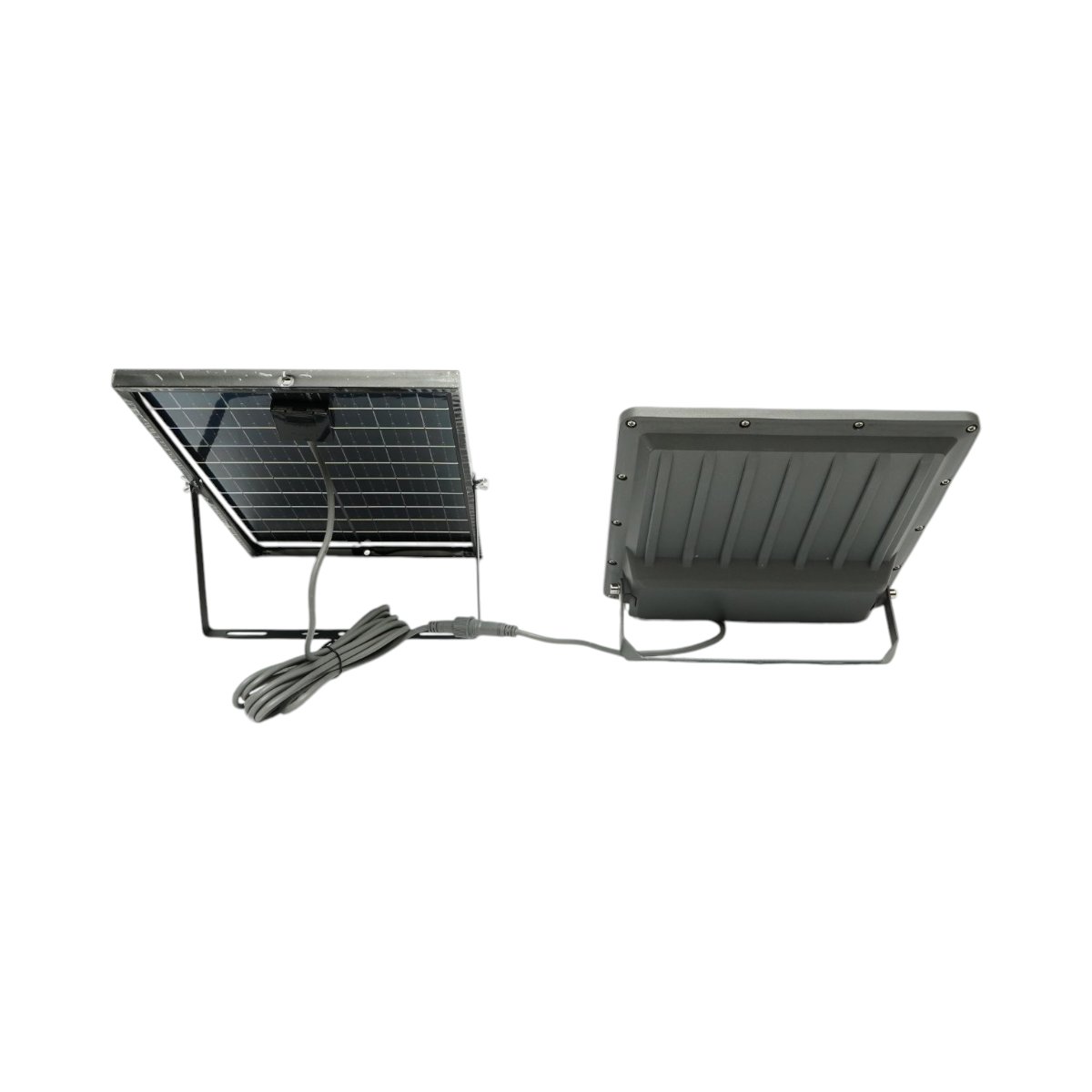 Proiector LED 300W, 6500K, cu panou solar bifacial 30W, baterie LiFePO4 15000mAh si telecomanda, IP66 Breckner Germany [3]