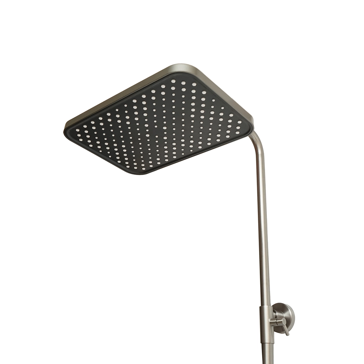 Set dus multifunctional cu termostat, afisaj digital temperatura apa, 4 functii de curgere a apei, pipa cada, dus dreptunghiular, dus de mana, dus bideu, gri [5]