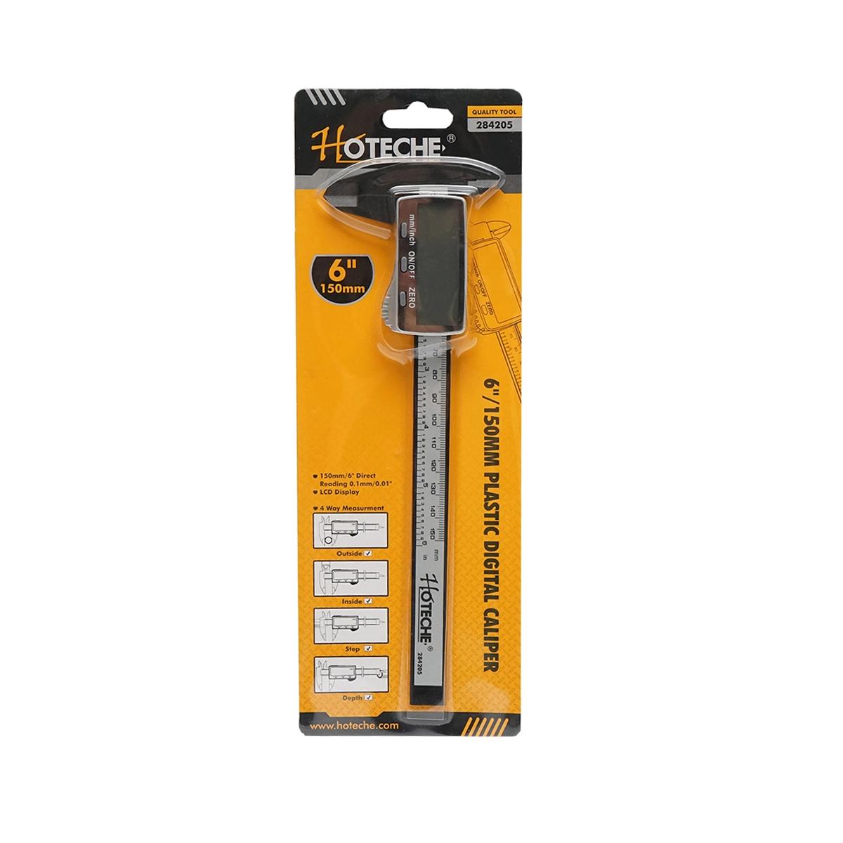 Subler digital 150 mm pentru diametre interioare si exterioare Hoteche [2]