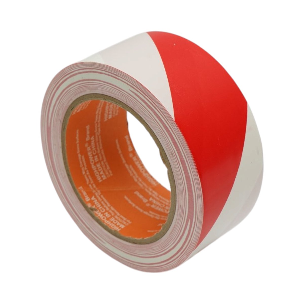 Benzi adezive - Banda adeziva de avertizare si marcare podea PVC rosu-alb 48mm x 33m HighPower
