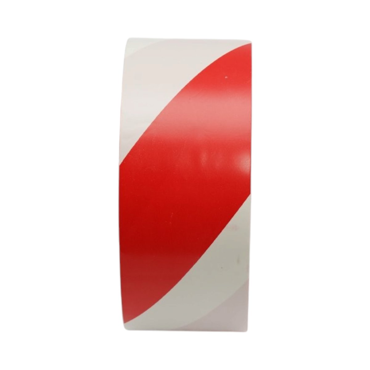 Banda adeziva de avertizare si marcare podea PVC rosu-alb 48mm x 33m HighPower [1]