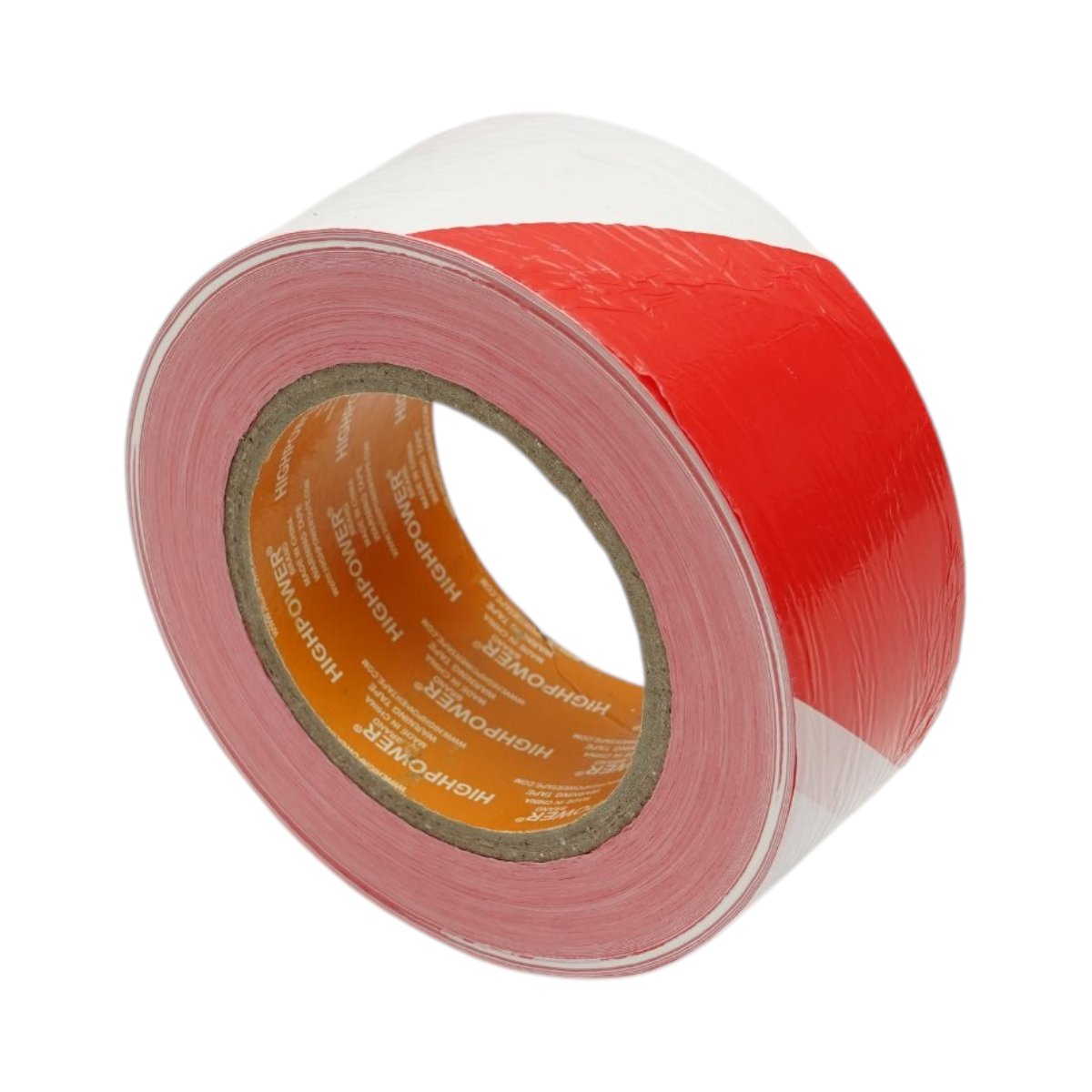 Benzi adezive - Banda delimitare si semnalizare 50mm x 300m rosu-alb PE HighPower