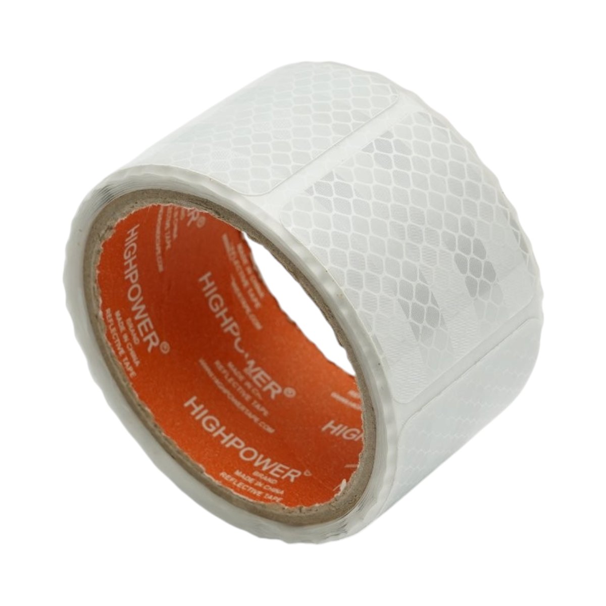 Benzi adezive - Banda reflectorizanta alba intrerupta autoadeziva 50x50mm 60 buc/rola HighPower