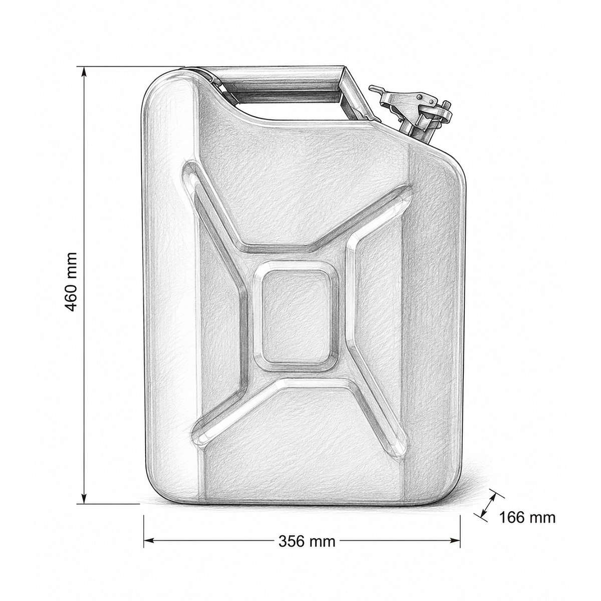 Canistra metalica pentru combustibil 20L Breckner Germany [1]