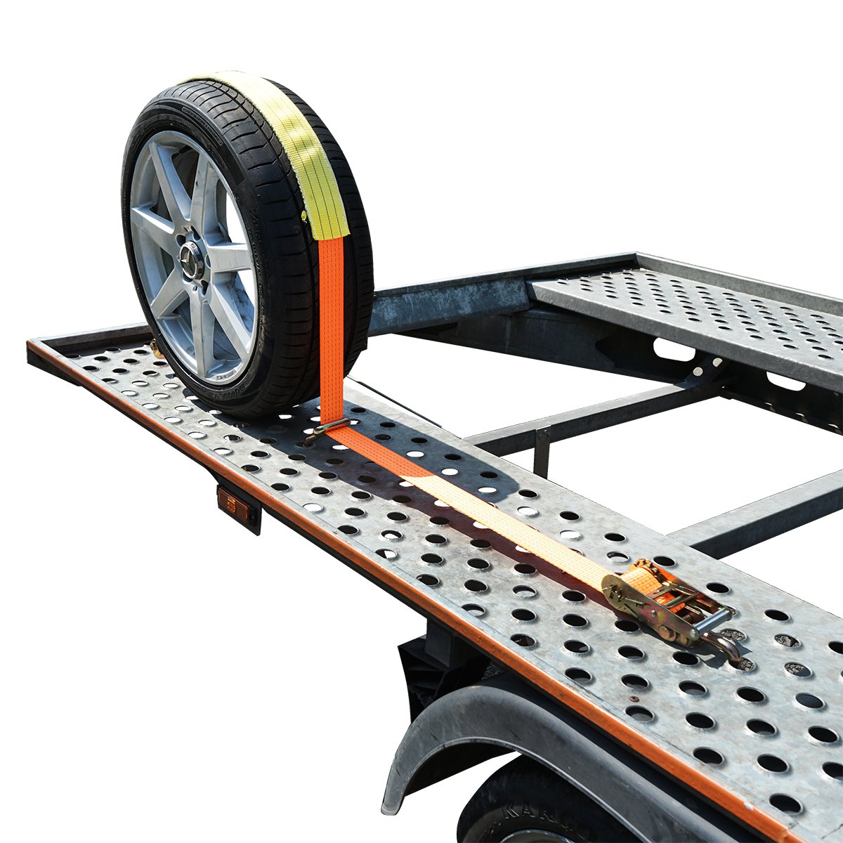 Chingi si accesorii ancorare - Chinga ancorare roata auto 2.5m, carlige si clichet Breckner Germany