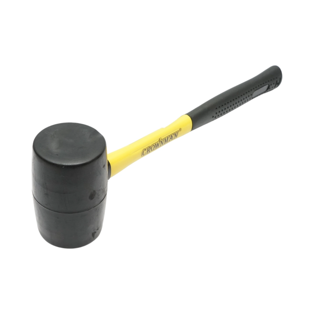 Ciocane si dalti - Ciocan de cauciuc 640 g cu maner din fibra de sticla profesional Crownman