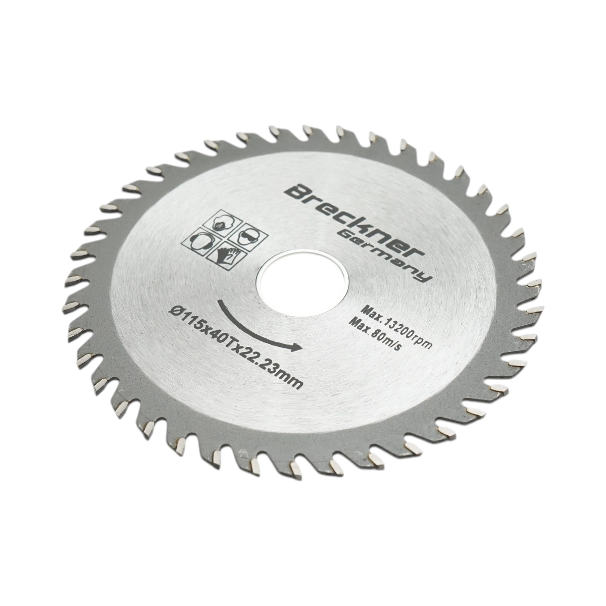 Disc circular vidia pentru lemn 115x22.23mm, 40 dinti, turatie maxima 13200rpm Breckner Germany [1]