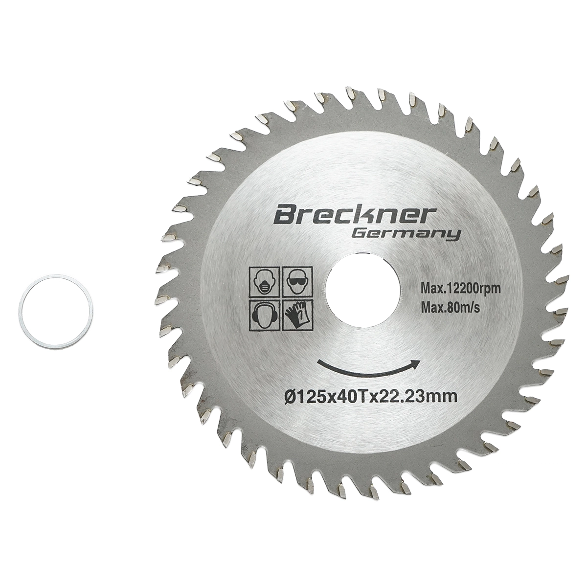 Accesorii taiere, polizare si slefuire - Disc circular vidia pentru lemn 125x1.2x22.23mm, 40 dinti, turatie maxima 12200rpm Breckner Germany