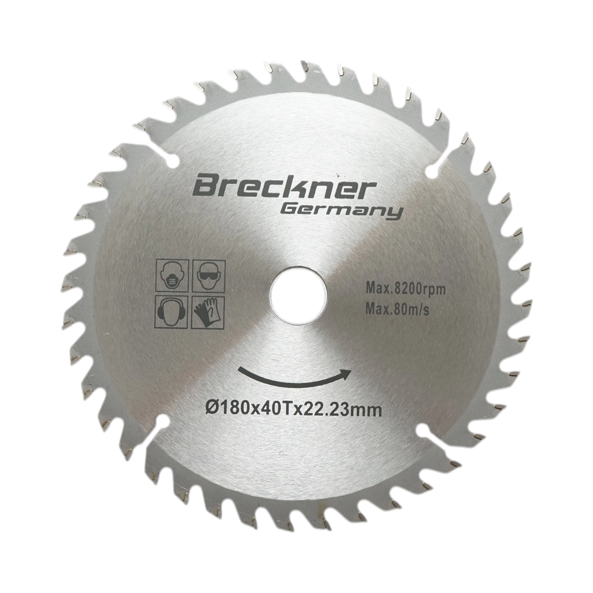 Accesorii taiere, polizare si slefuire - Disc circular vidia pentru lemn 180x22.23mm, 40 dinti, turatie maxima 8200rpm Breckner Germany