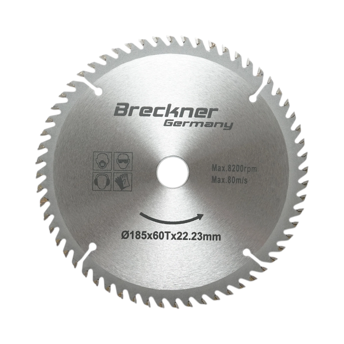 Scule si Unelte - Disc circular vidia pentru lemn 185x22.23mm, 60 dinti, turatie maxima 8200rpm Breckner Germany