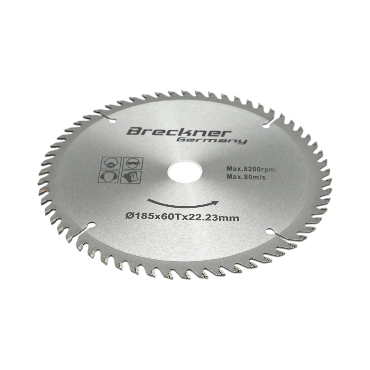 Disc circular vidia pentru lemn 185x22.23mm, 60 dinti, turatie maxima 8200rpm Breckner Germany [1]