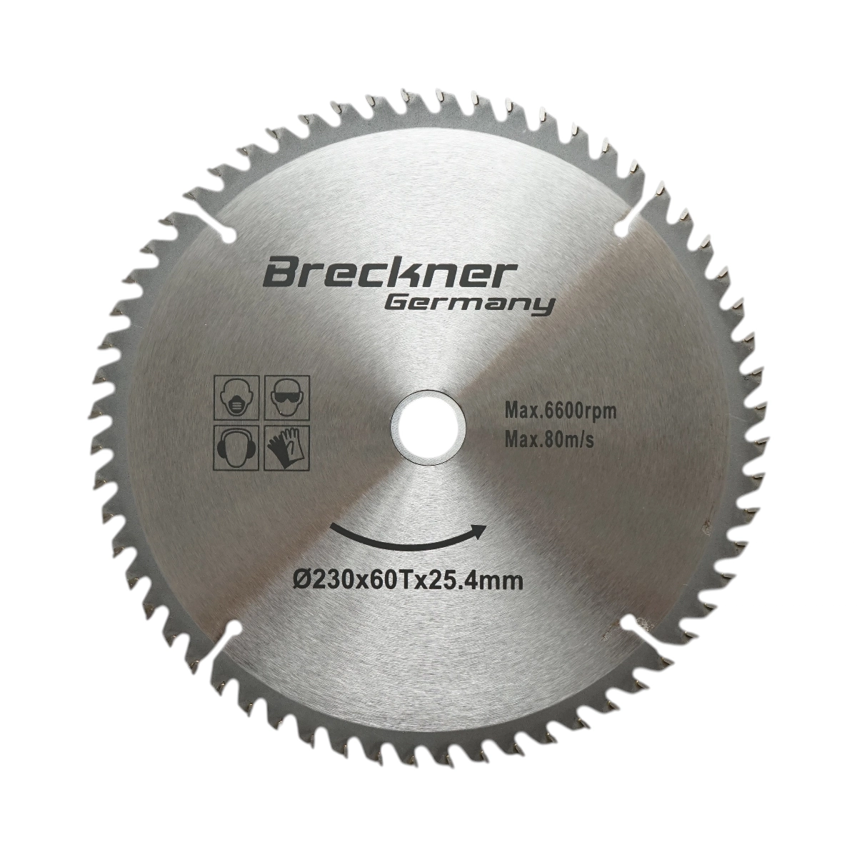 Accesorii taiere, polizare si slefuire - Disc circular vidia pentru lemn 230x25.4mm, 60 dinti, turatie maxima 6600rpm Breckner Germany