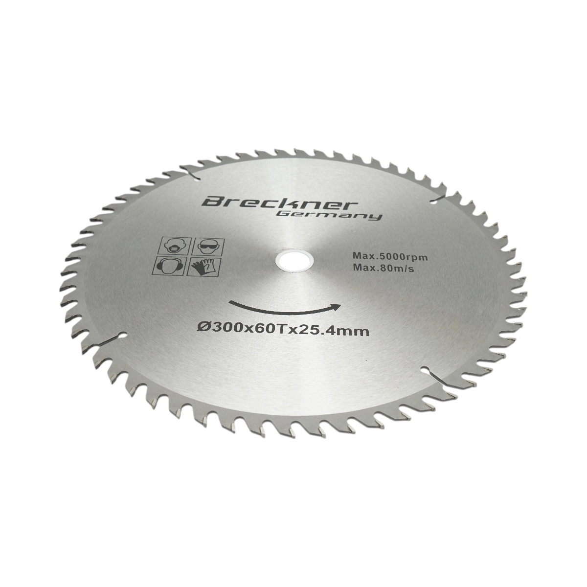 Disc circular vidia pentru lemn 300x25.4mm, 60 dinti, turatie maxima 5000rpm Breckner Germany [1]