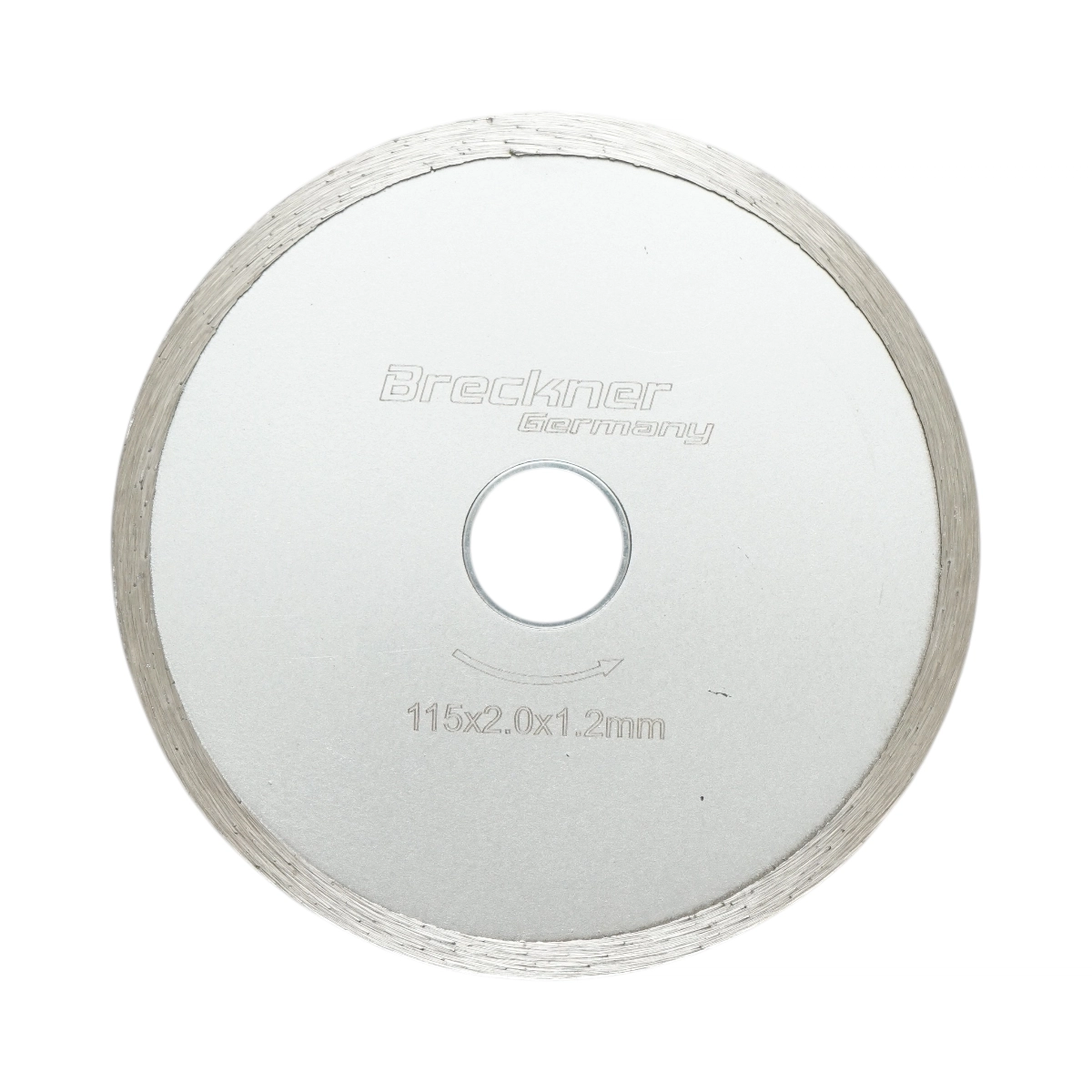 Accesorii taiere, polizare si slefuire - Disc diamantat continuu 115x2.0x22.23mm, taiere umeda pentru ceramica, gresie, faianta Breckner Germany