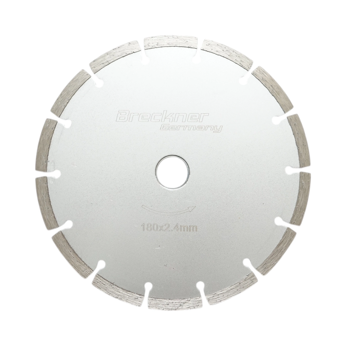 Accesorii taiere, polizare si slefuire - Disc diamantat segmentat 180x2.4x22.23mm, taiere uscata pentru beton, piatra, caramida Breckner Germany