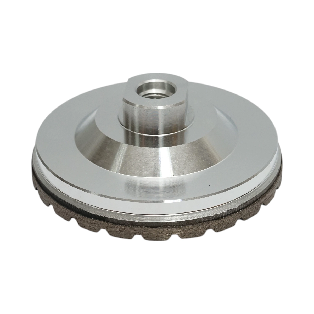 Disc diamantat turbo segmentat tip cupa 100mm, filet M14, grosier din aluminiu pentru slefuire marmura Breckner Germany [3]