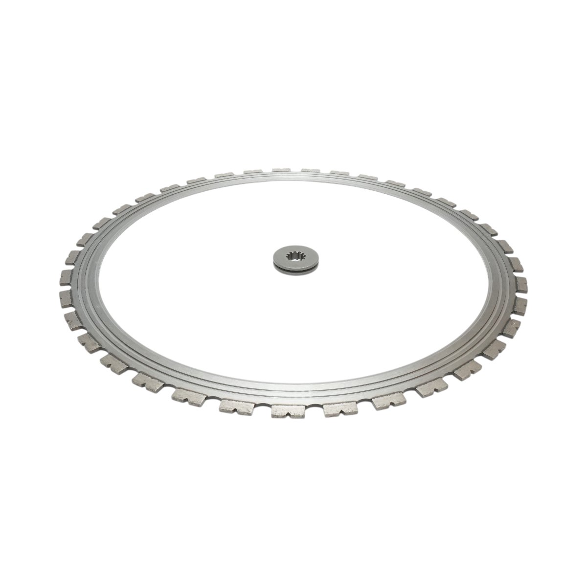 Disc inelar diamantat segmentat 600mm, 37 dinti, rola antrenare pentru masina de taiat beton Breckner Germany [1]