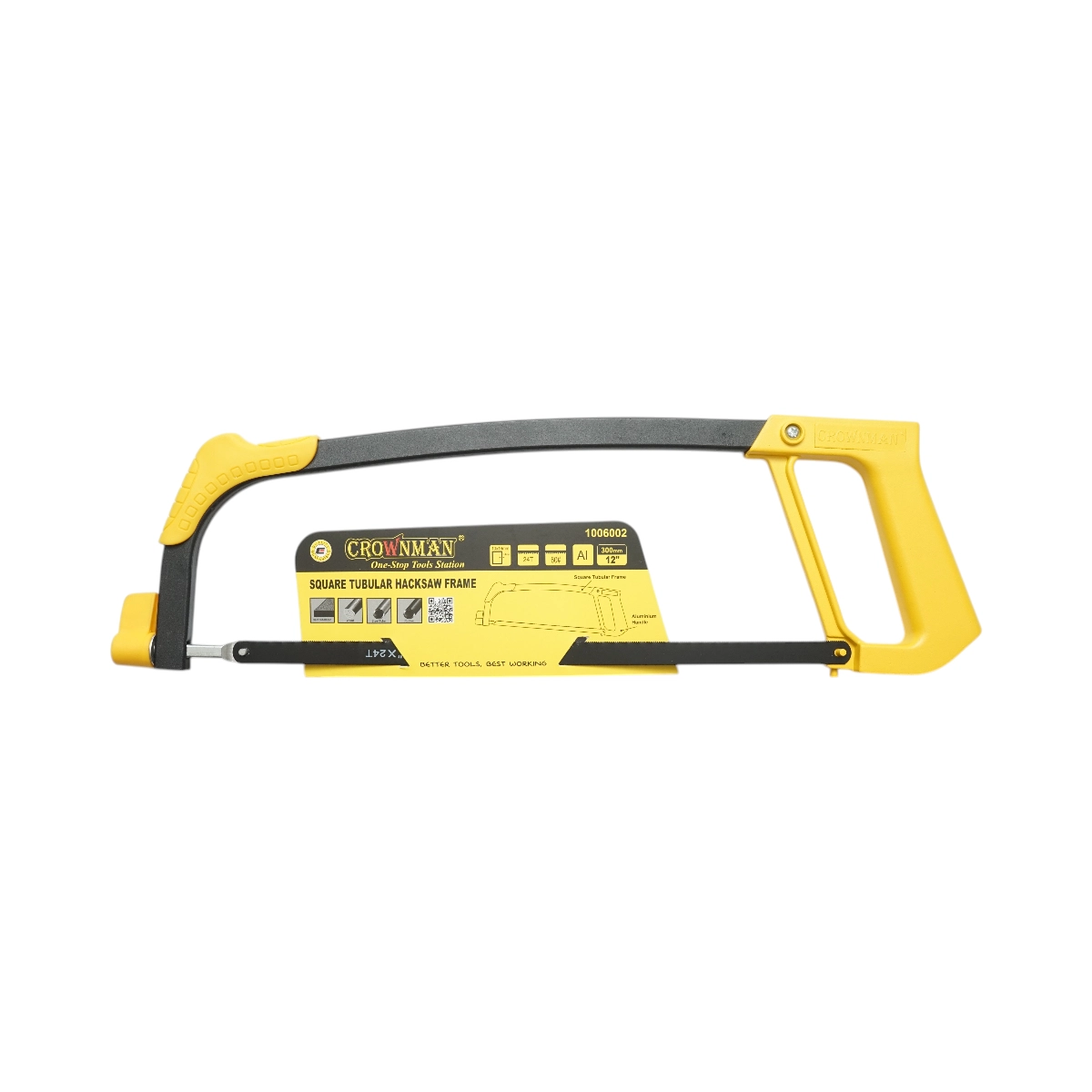 Fierastraie manuale si panze - Fierastrau bomfaier manual aluminiu 300mm pentru metal, lemn Crownman