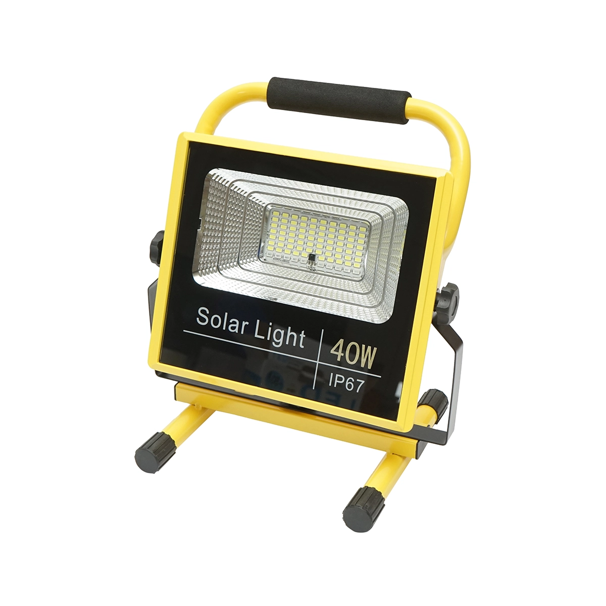 Proiectoare si lampi solare - Lampa de lucru LED portabila 40W, 8000K, cu telecomanda, 2 baterii LiFePO4 6000mAh si cadru stativ, IP67 Breckner Germany