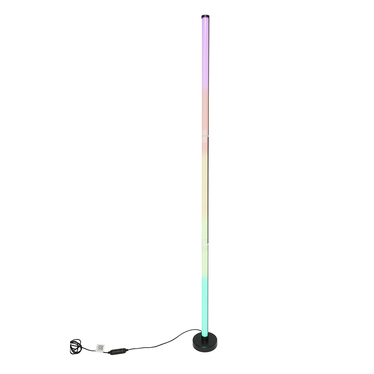 Iluminat interior - Lampa de podea decorativa LED RGB 10W dimabila, mod muzica, dinamic, static cu telecomanda, bluetooth, aplicatie Raingel