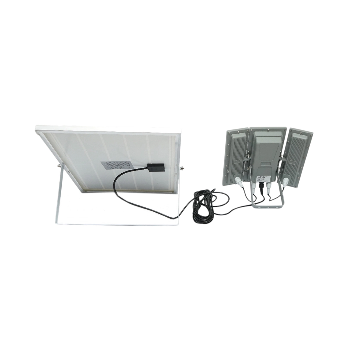 Lampa LED 1300lm, 6500K, cu panou solar 25W, baterie LiFePO4 3.2V/15Ah, senzor de miscare si telecomanda, IP66 Breckner Germany [3]
