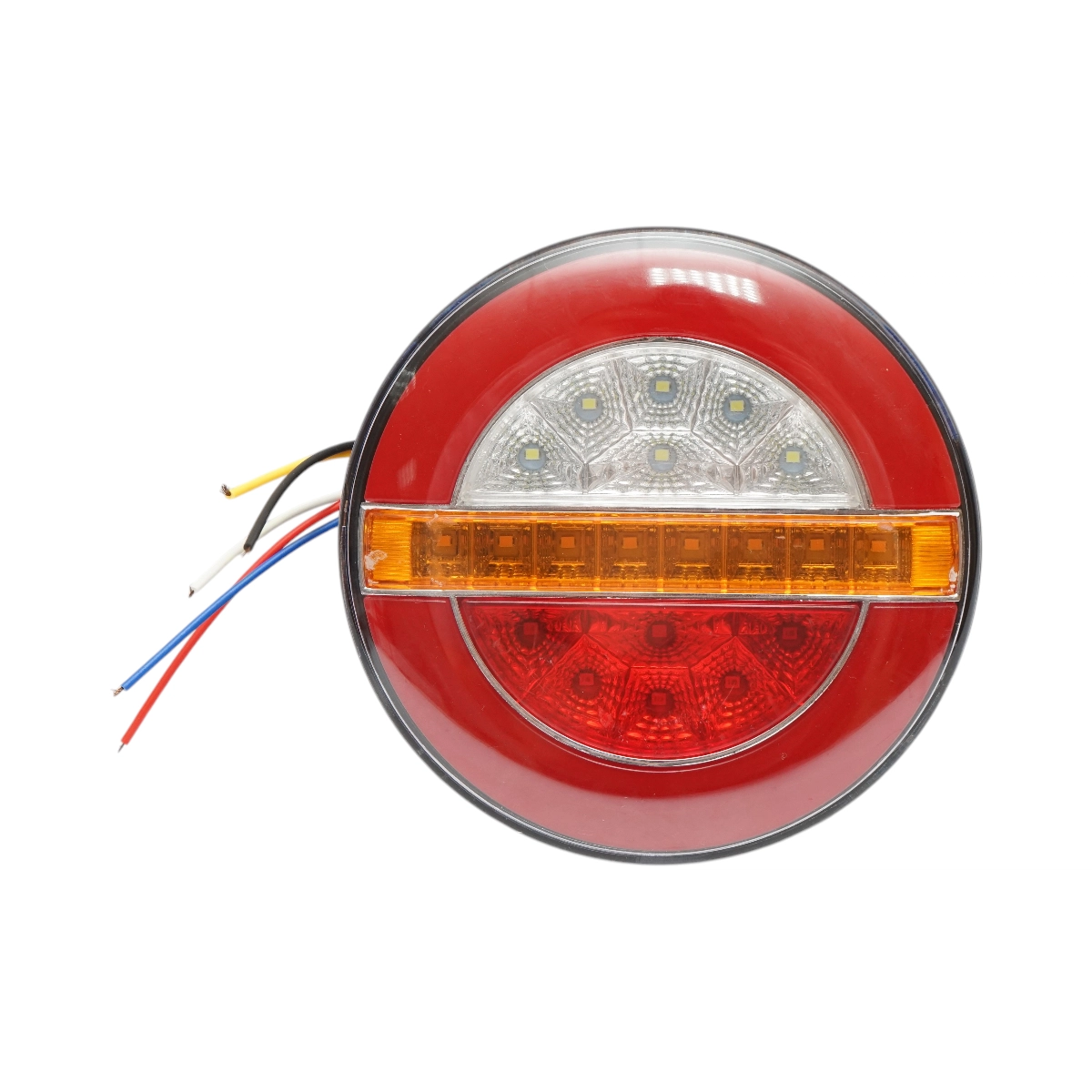 Auto si Accesorii - Lampa stop spate rotunda LED 12V/24V universala 140x40mm Breckner Germany