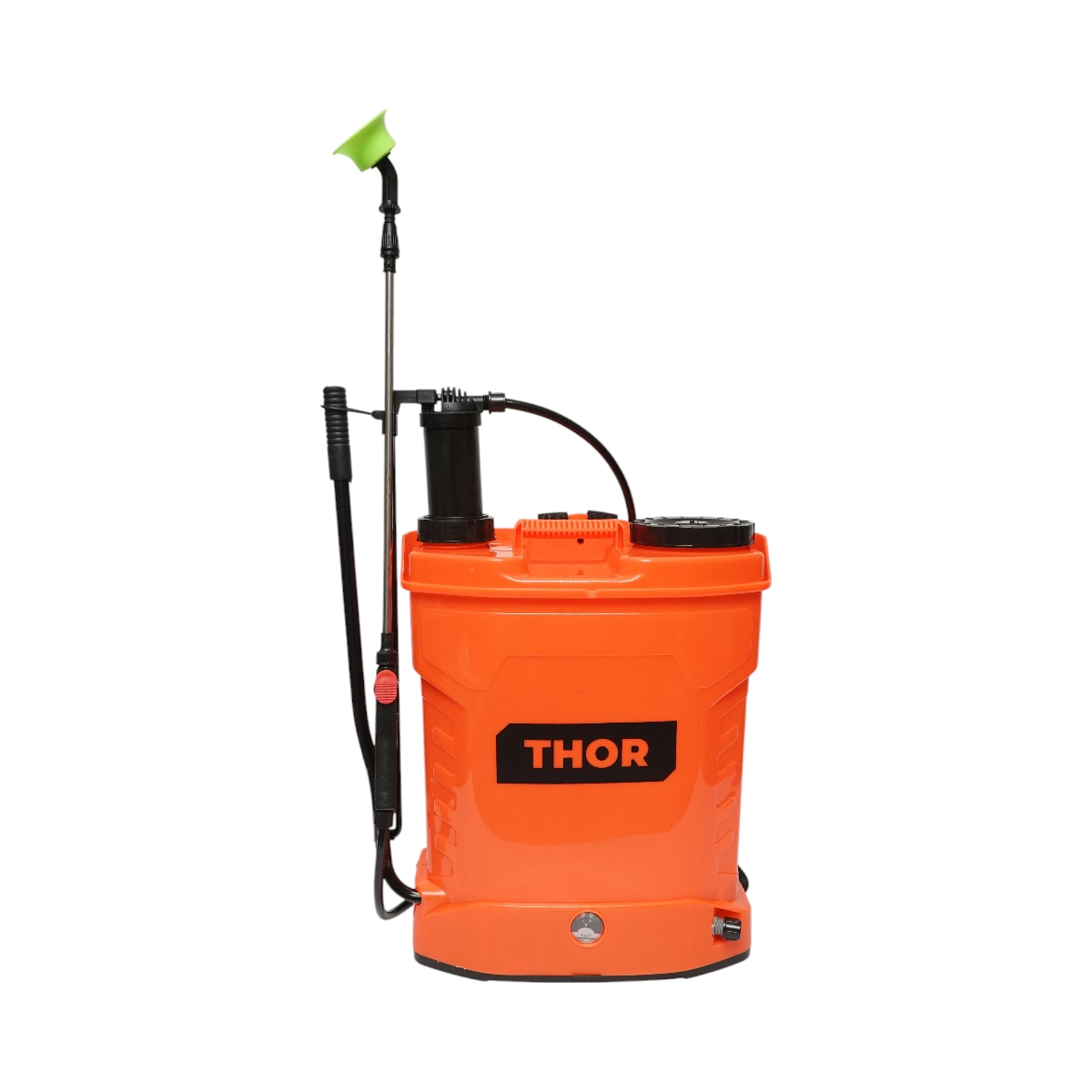Gradina si Irigatii - Pompa de stropit, vermorel 2 in 1 manuala si electrica cu rezervor 16L, baterie 12V/8Ah, 4 duze, debit 3.1 l/min THOR