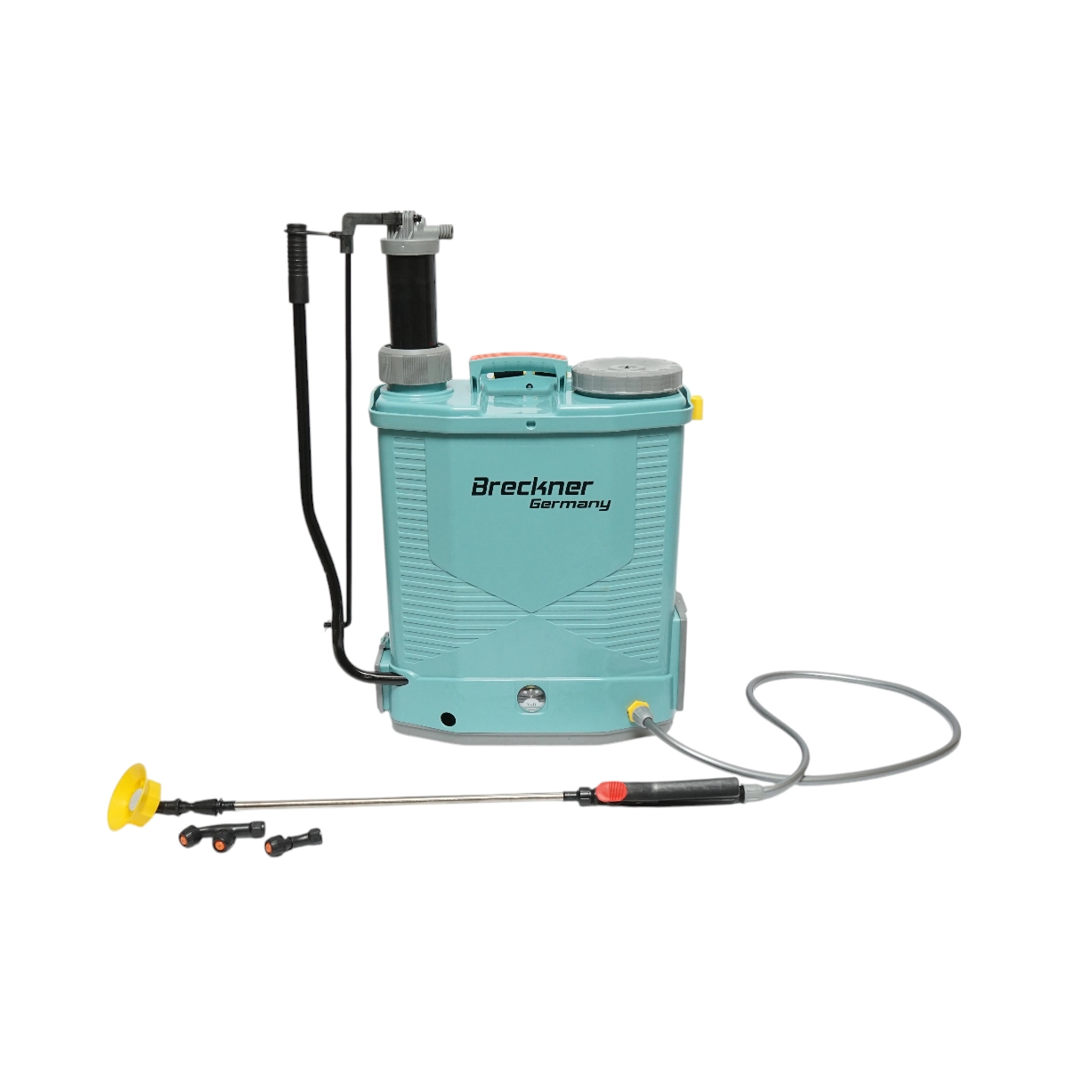 Pompa de stropit vermorel 2 in 1 manuala si electrica, rezervor 18L, baterie 12V 8Ah, debit 3.1 L/min Breckner Germany [2]