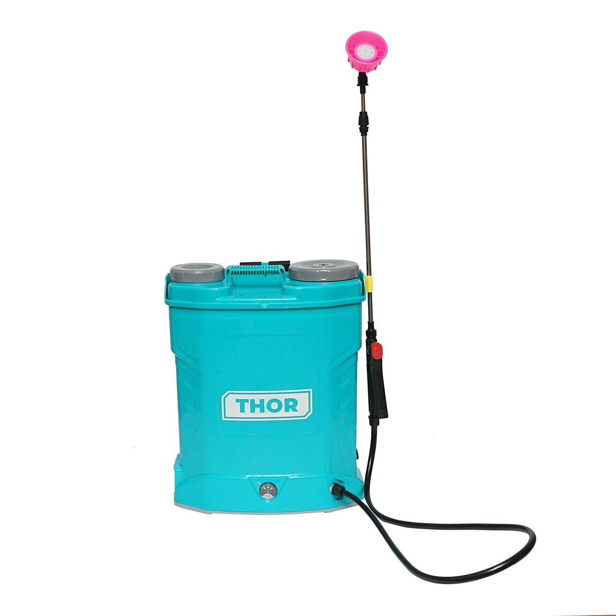Gradina si Irigatii - Pompa de stropit, vermorel electric cu rezervor 20L, baterie 12V/8Ah, 4 duze, debit 4 l/min, presiune 6.8 bar THOR