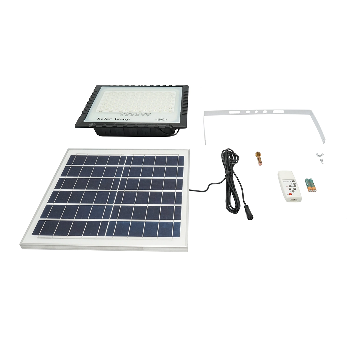 Proiector LED 100W cu panou solar 15W, baterie Li-ion 15000mAh si telecomanda, IP67 Breckner Germany [1]