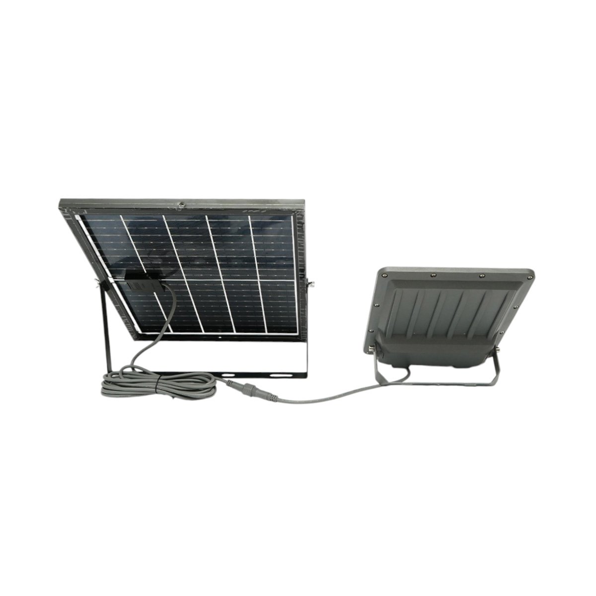 Proiector LED 400W, 6500K, cu panou solar bifacial 40W, baterie LiFePO4 20000mAh si telecomanda, IP66 Breckner Germany [3]