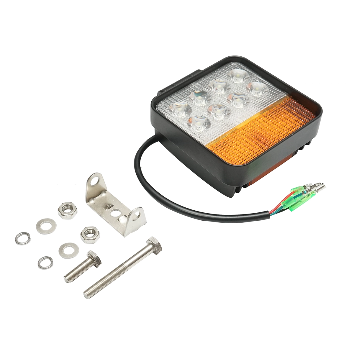 Proiector LED cu semnalizare 12-48V, 48W, 3 functii, carcasa aluminiu 110x110x42mm Breckner Germany [1]